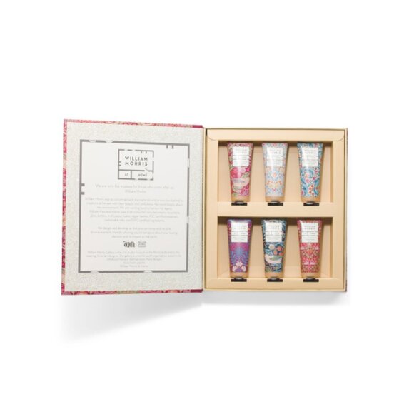 WILLIAM MORRIS multi 6pc Scented Hand Cream Library Boxed Gift Set - Picture 1 of 2